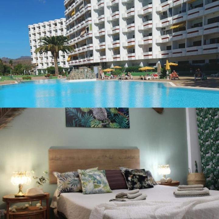 Agaete Park Tropical Style Apartment Playa del Ingles  Luaran gambar